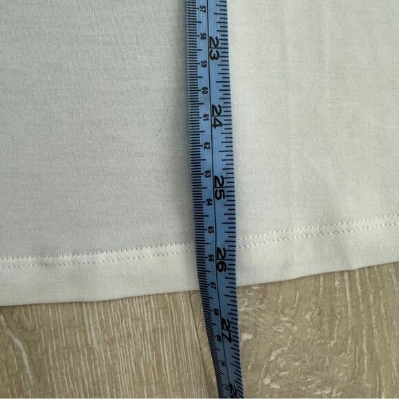 Blanc Noir White and Black V-Neck Tank Top Size Med - Picture 8 of 9